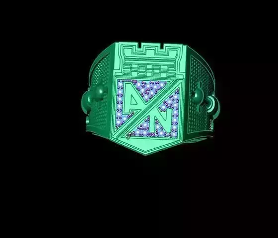 Atletico Nacional anillo 3D print model
