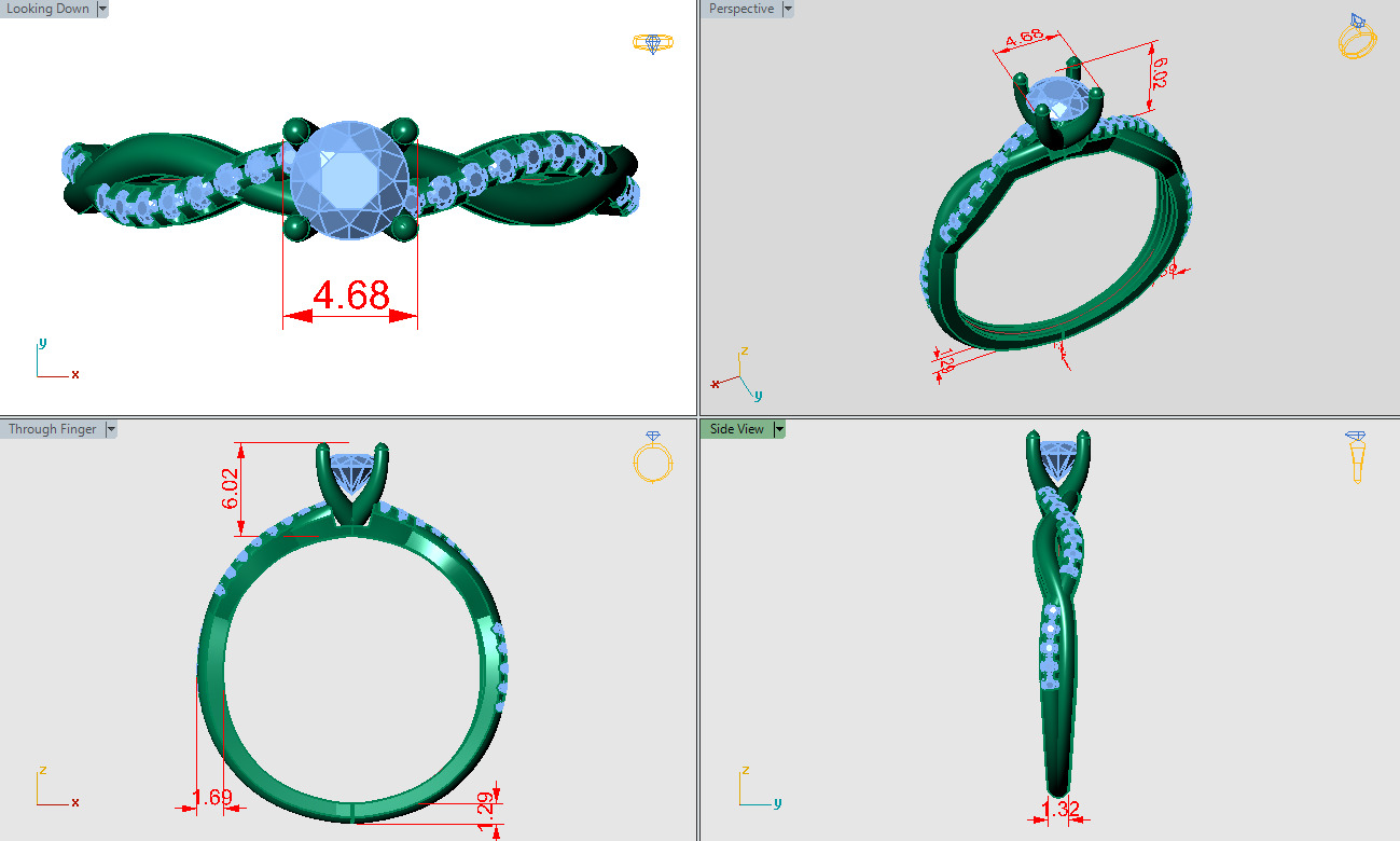 Criss cross solitaire 3D print model_4