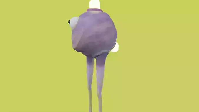 Stylized Fantasy Creature 02  Game Ready Low Poly  Textured Free low-poly 3D model