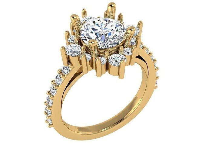 Cluster ring 3D print model