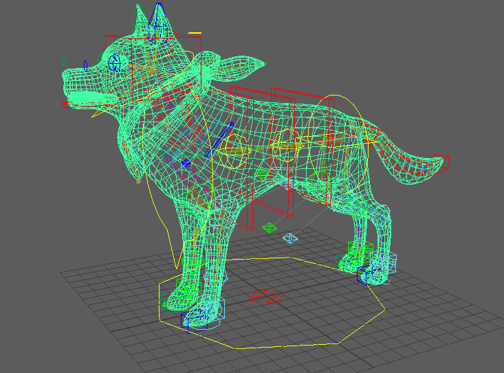 Stylized Light Brown Seberian Husky for Games and Animation Low-poly 3D model_9