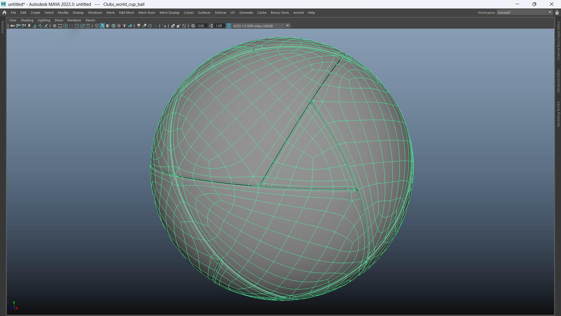 FIFA Club world cup football ball USA 2025 Low-poly 3D model_11