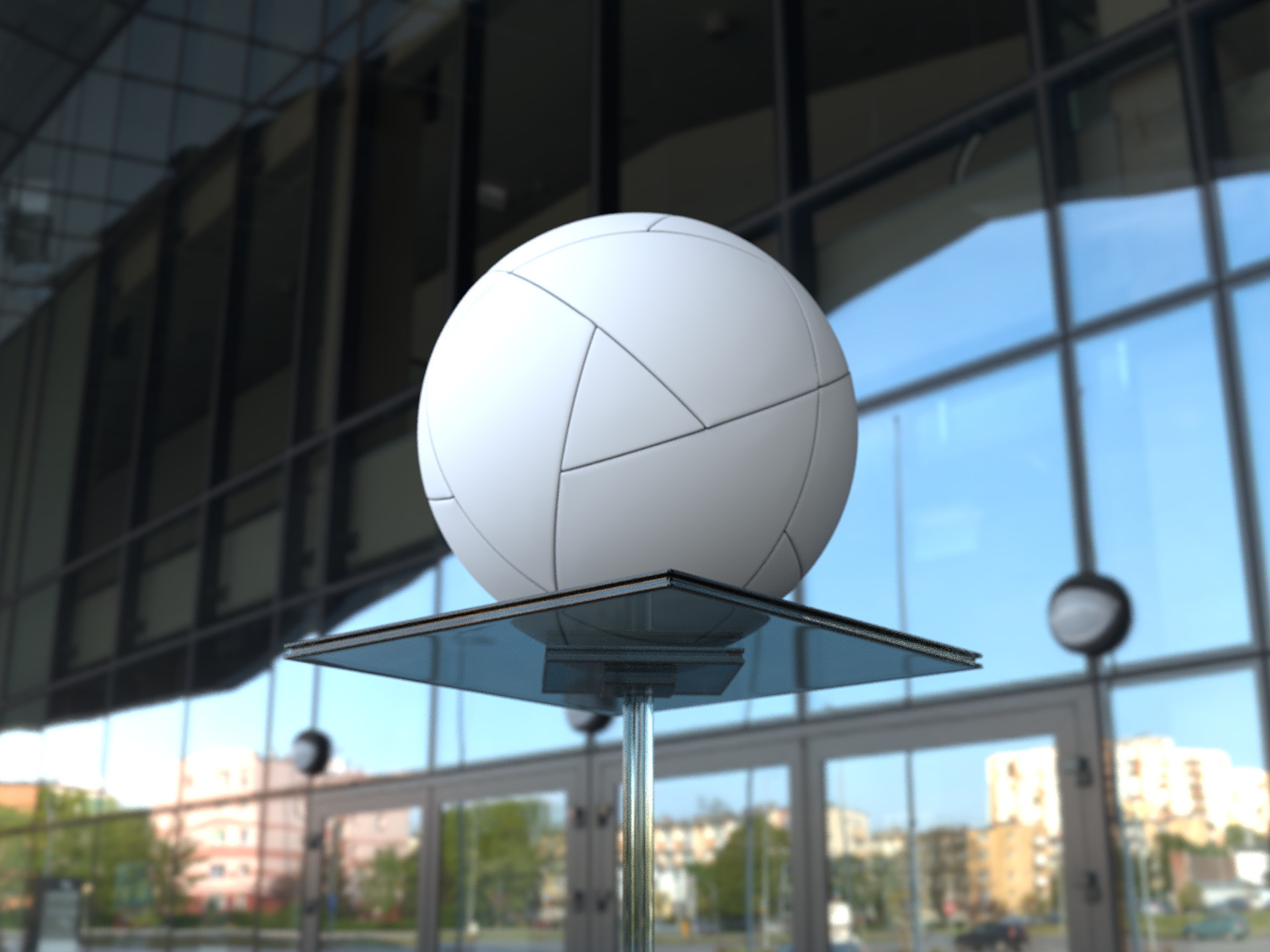 FIFA Club world cup football ball USA 2025 Low-poly 3D model_10