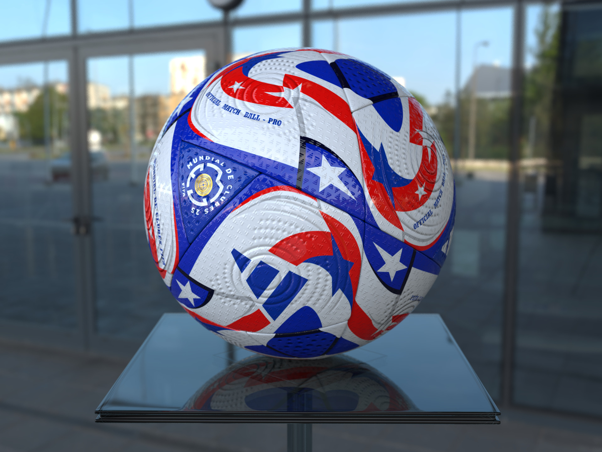 FIFA Club world cup football ball USA 2025 Low-poly 3D model_8