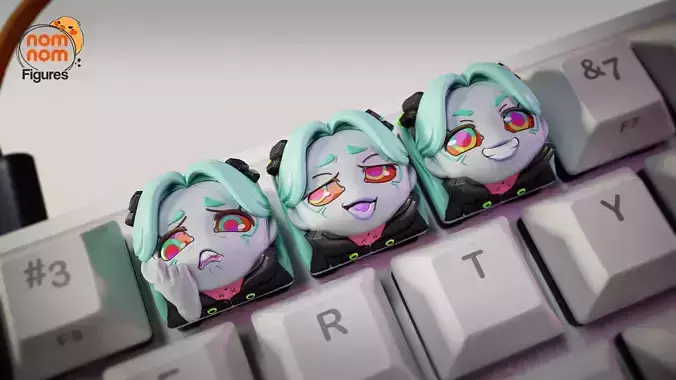 Rebecca - Cyberpunk - Keycaps