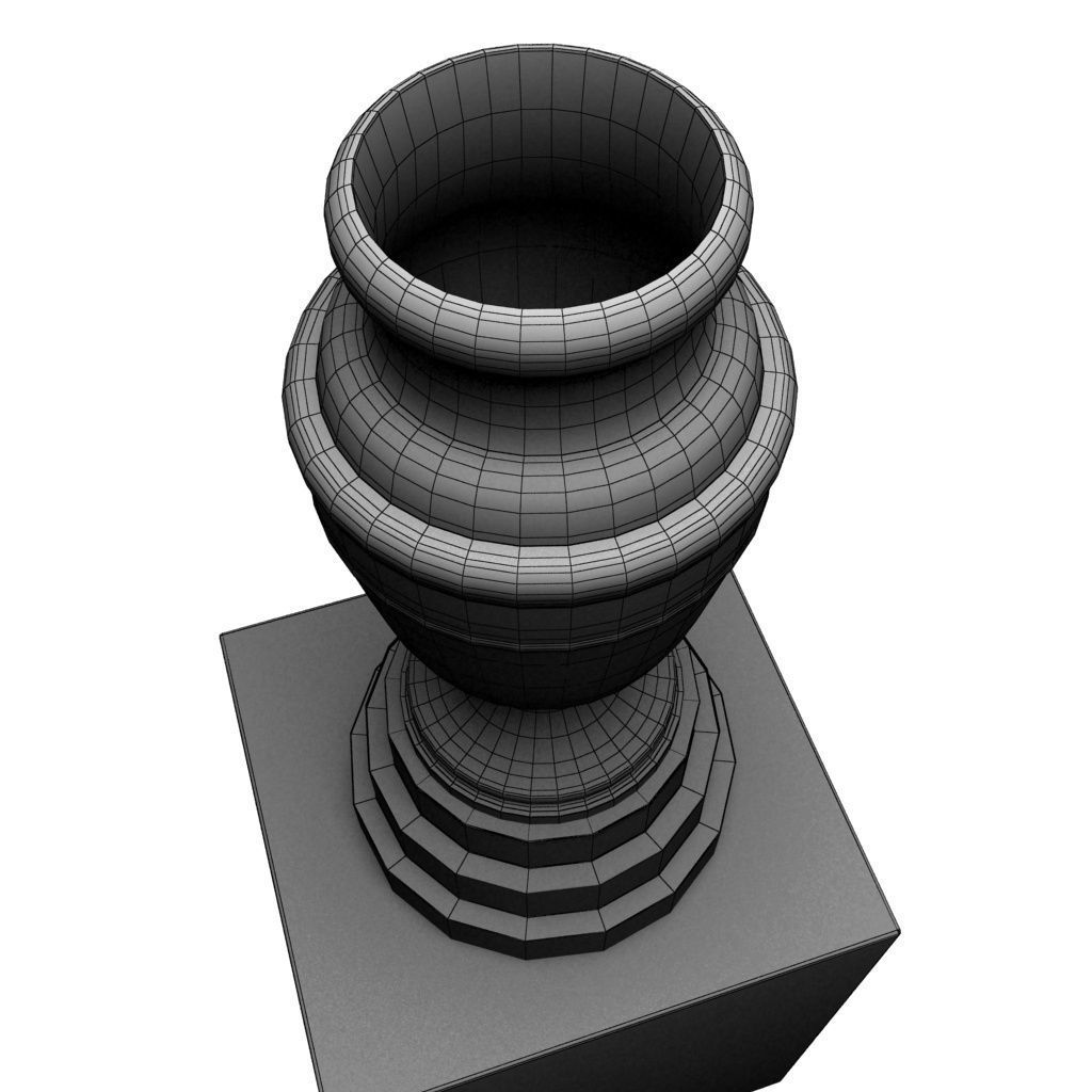 Copa America cup trophy low detail Low-poly 3D model_6