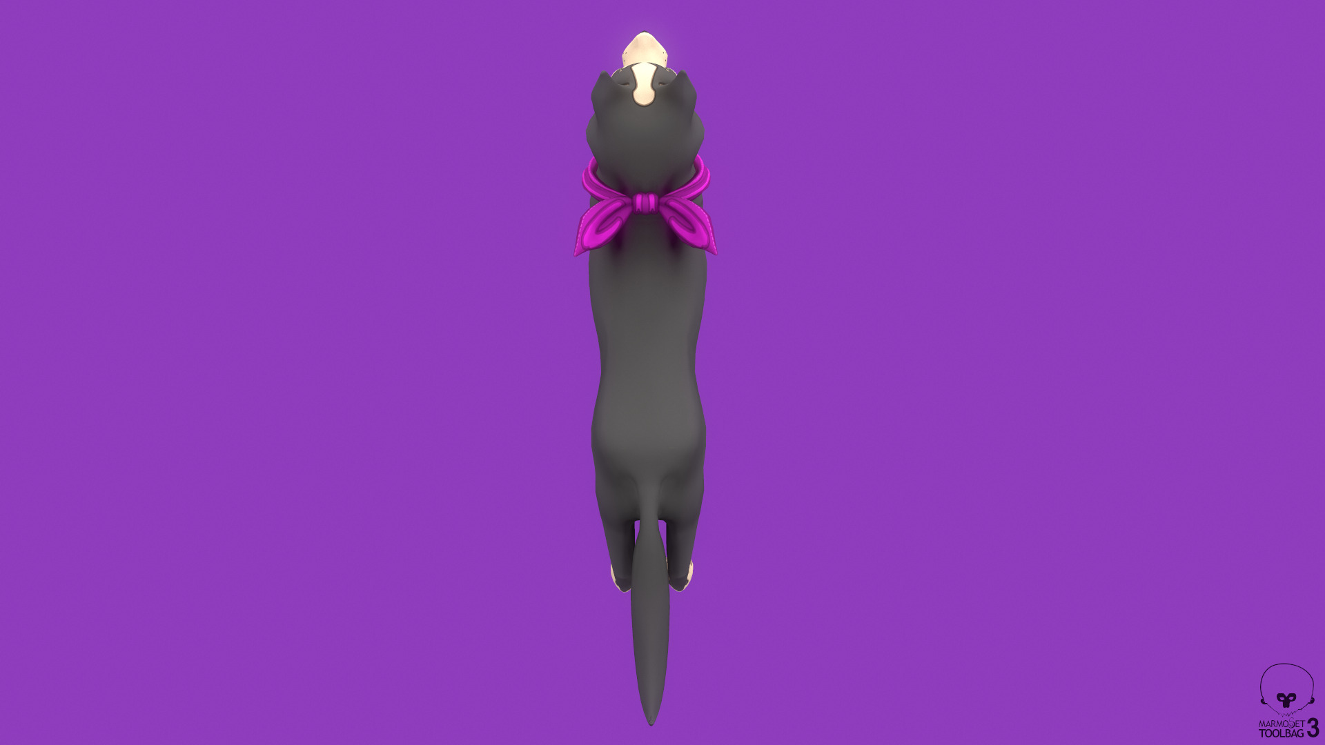 Stylized Grey Seberian Husky for Games and Animation Low-poly 3D model_5