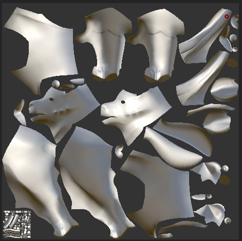 Stylized Grey Seberian Husky for Games and Animation Low-poly 3D model_7