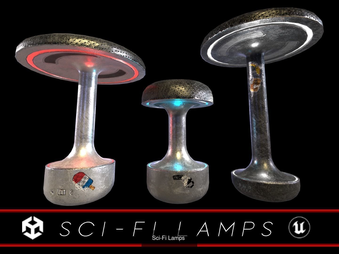 Sci-Fi Hacker Den 3D Model Collection_37