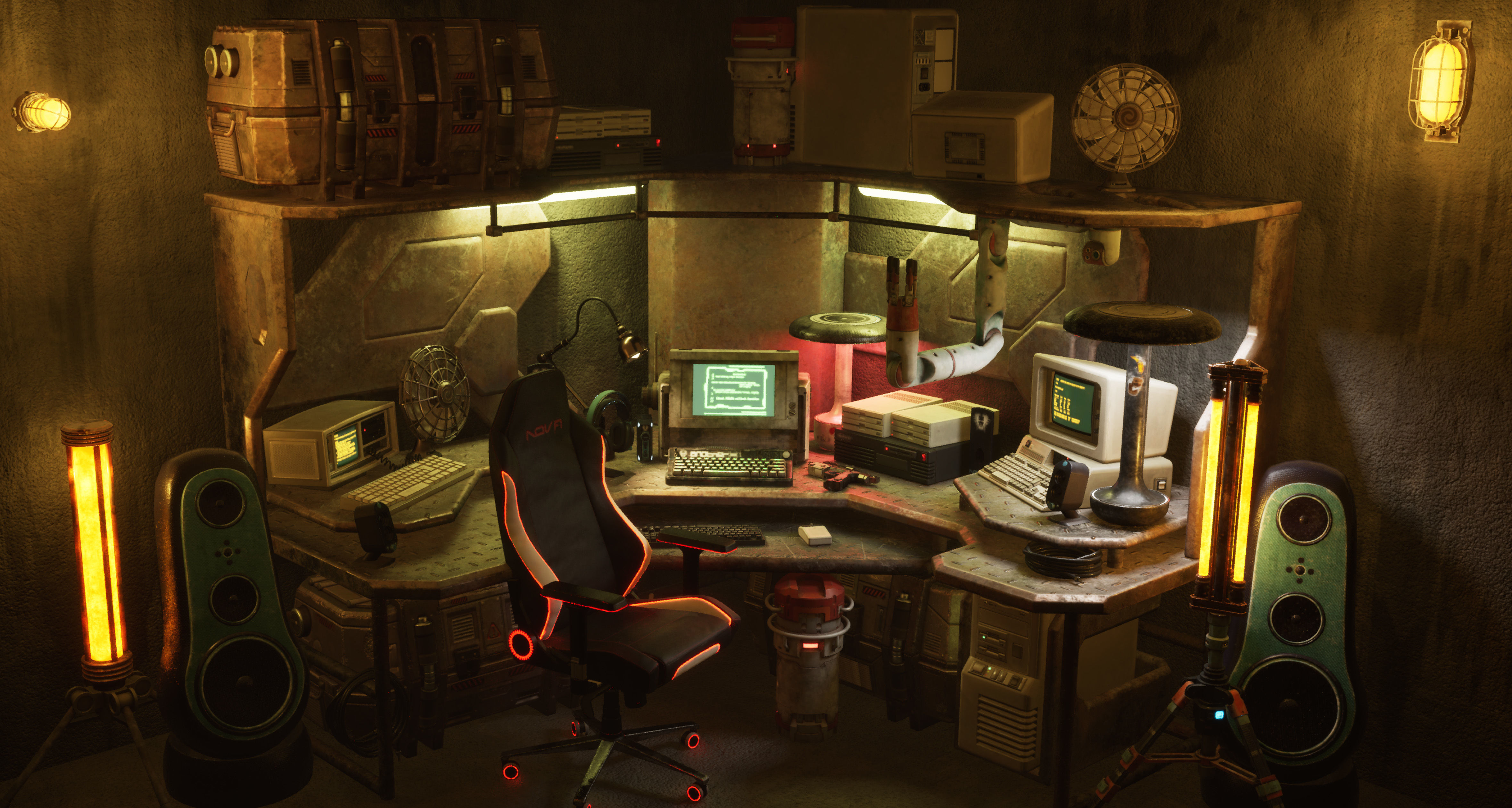 Sci-Fi Hacker Den 3D Model Collection_20