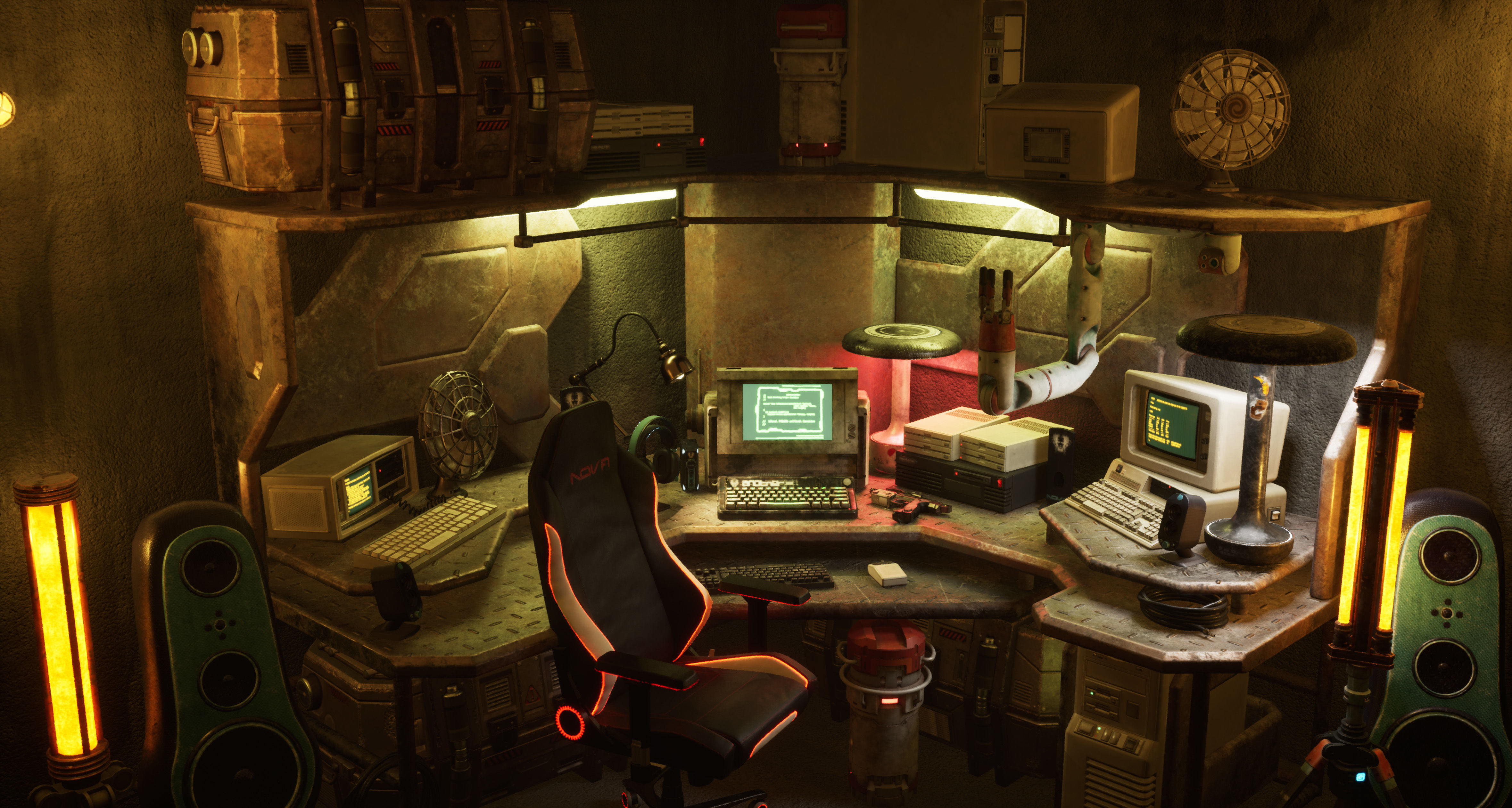 Sci-Fi Hacker Den 3D Model Collection_30