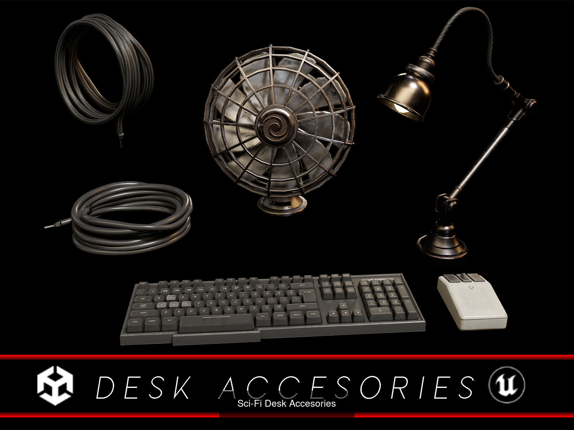 Sci-Fi Hacker Den 3D Model Collection_49