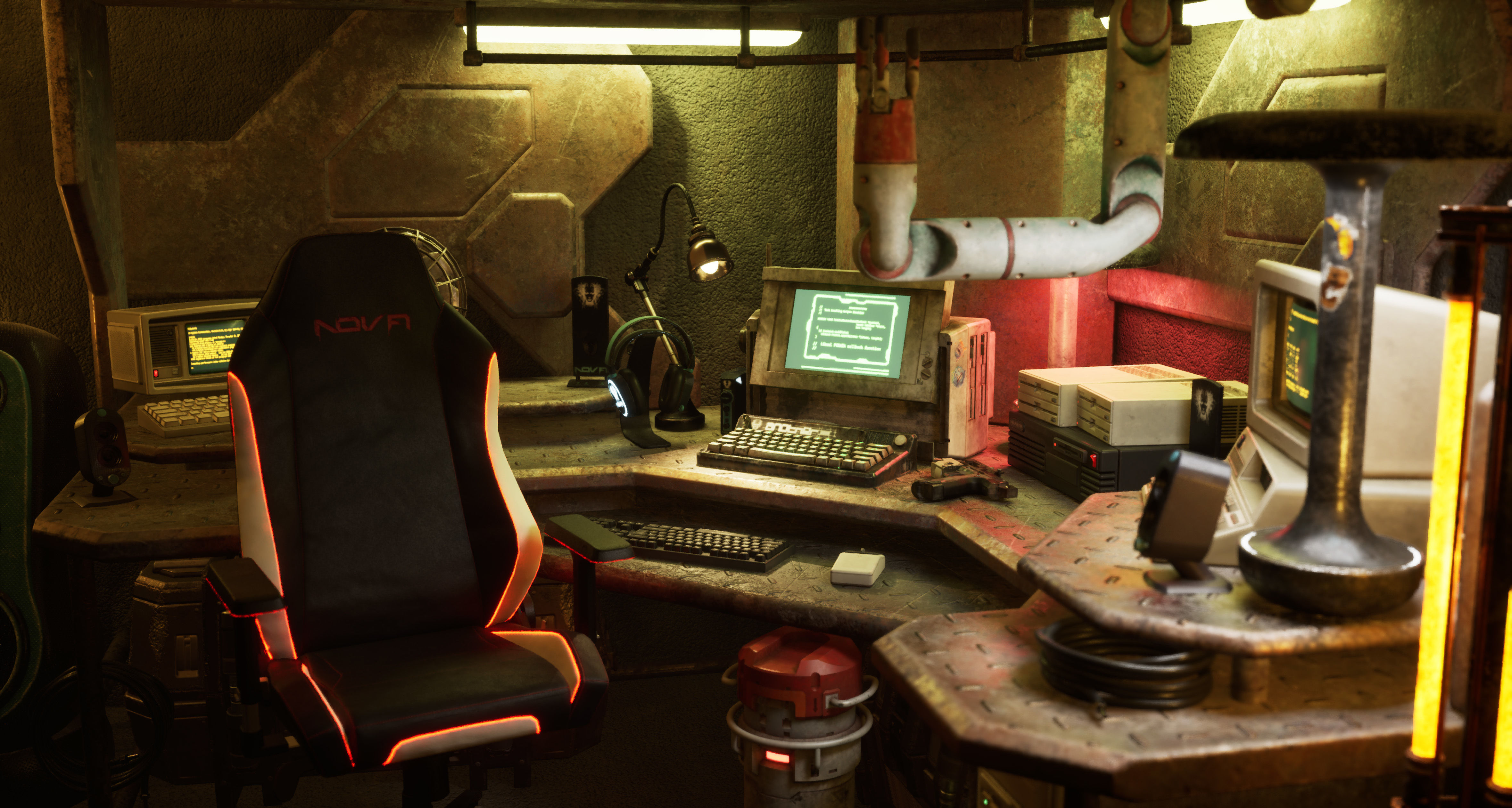 Sci-Fi Hacker Den 3D Model Collection_29