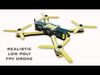 Realistic FPV Drone - 3D Low Poly  Low-poly 3D model_1
