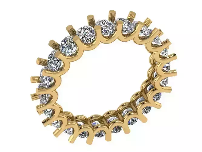 U eternity wedding band