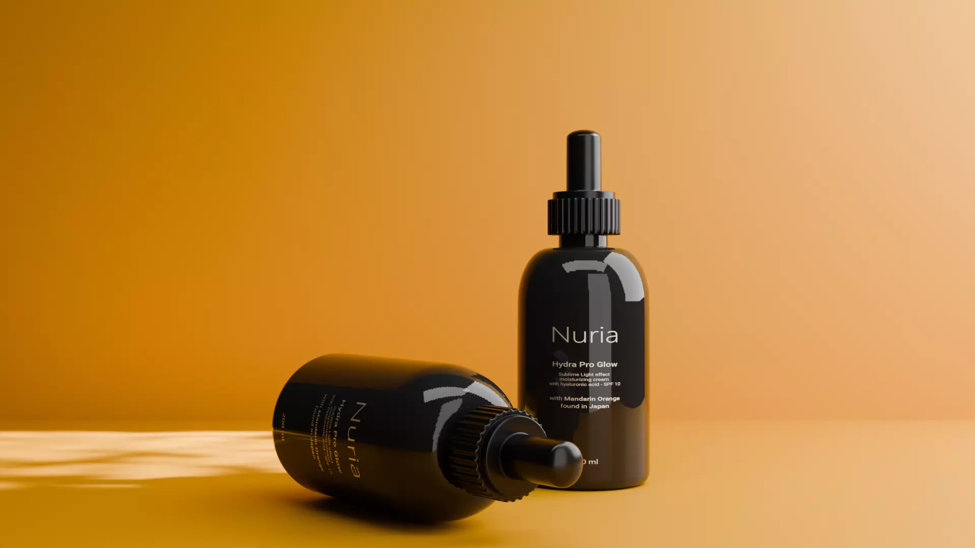 Realistic Glass Serum Bottle 3D Model Cosmetic Packaging 3D model_0