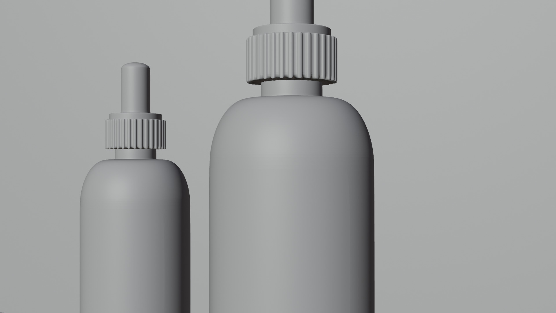 Realistic Glass Serum Bottle 3D Model Cosmetic Packaging 3D model_3