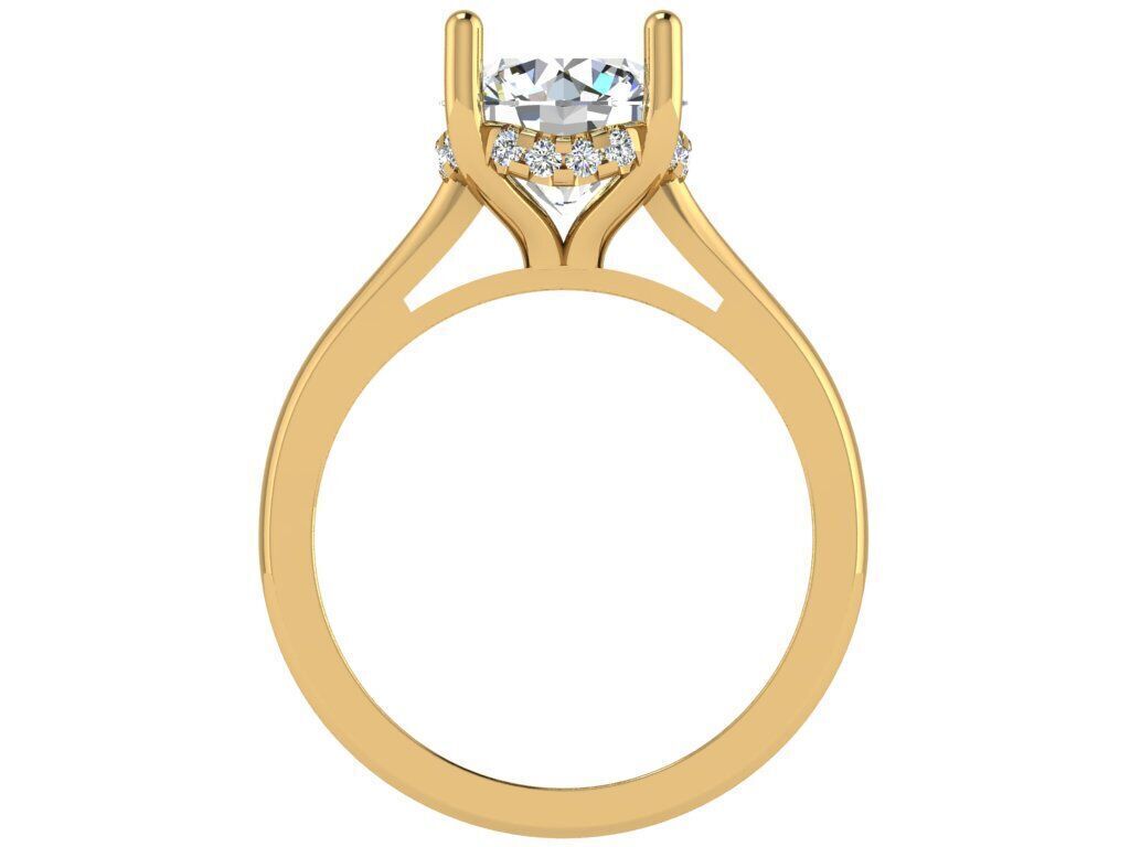 Cathedral solitaire 3D print model_1