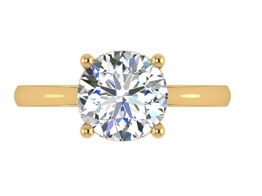 Cathedral solitaire 3D print model_2