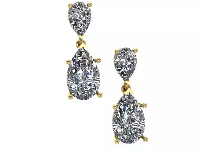 Pear shape earrings