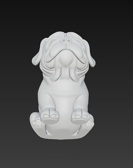 Dog Realistic 3D Model - Low Poly Realistic Low-poly 3D model_16