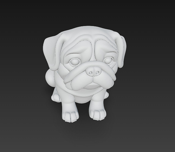Dog Realistic 3D Model - Low Poly Realistic Low-poly 3D model_10