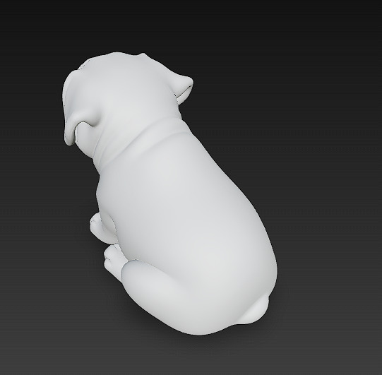 Dog Realistic 3D Model - Low Poly Realistic Low-poly 3D model_12
