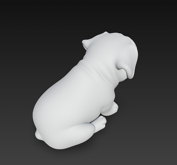Dog Realistic 3D Model - Low Poly Realistic Low-poly 3D model_13