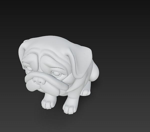 Dog Realistic 3D Model - Low Poly Realistic Low-poly 3D model_15