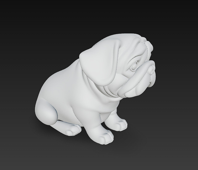 Dog Realistic 3D Model - Low Poly Realistic Low-poly 3D model_14