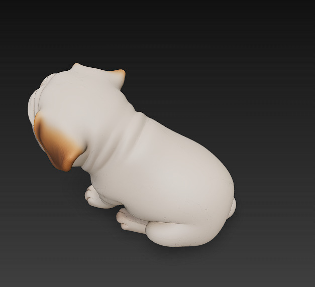 Dog Realistic 3D Model - Low Poly Realistic Low-poly 3D model_3