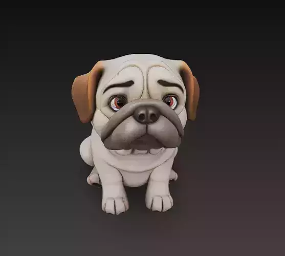 Dog Realistic 3D Model - Low Poly Realistic