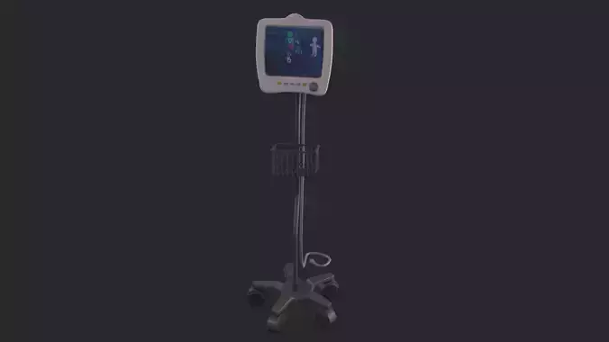 Stylized Hospital Patient Monitor