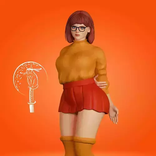 Velma Dinkley SFW and NSFW Version Ready For 3D Printing 3D print model
