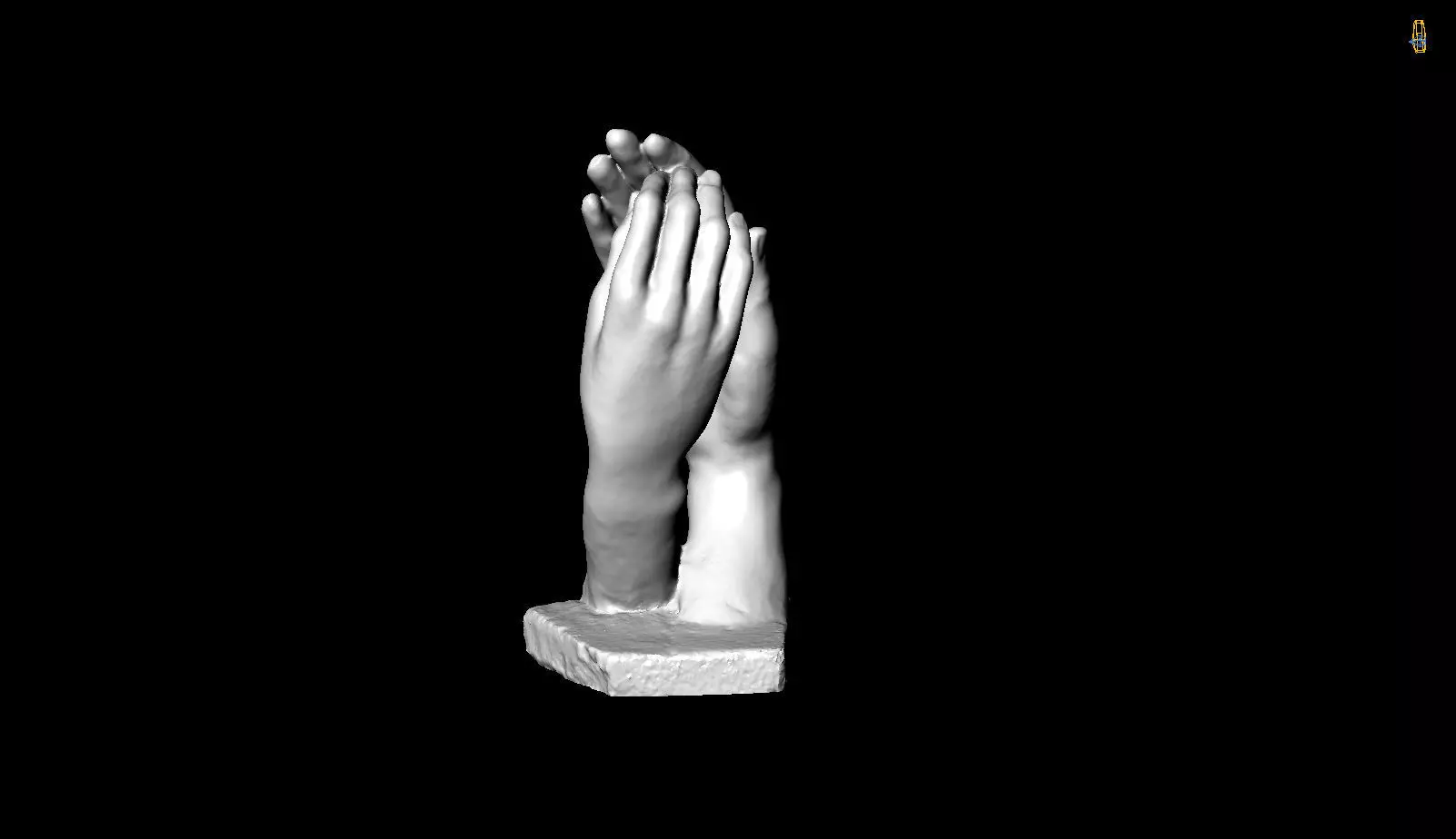 Hand in hand 3D print model_0