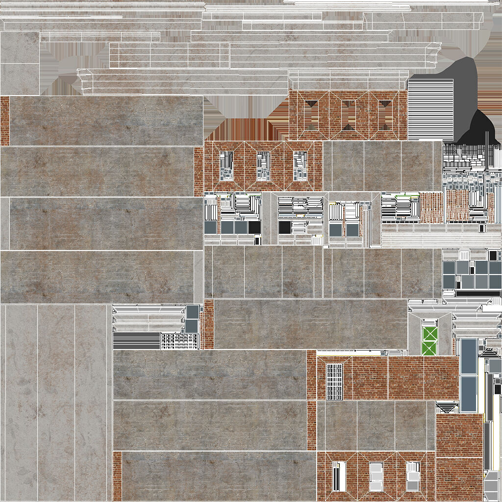 Apartment Building 5 Low-poly 3D model_7