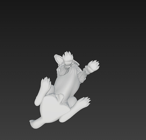 Golden Retriever Dog Realistic 3D Model - Low Poly Realistic Low-poly 3D model_17