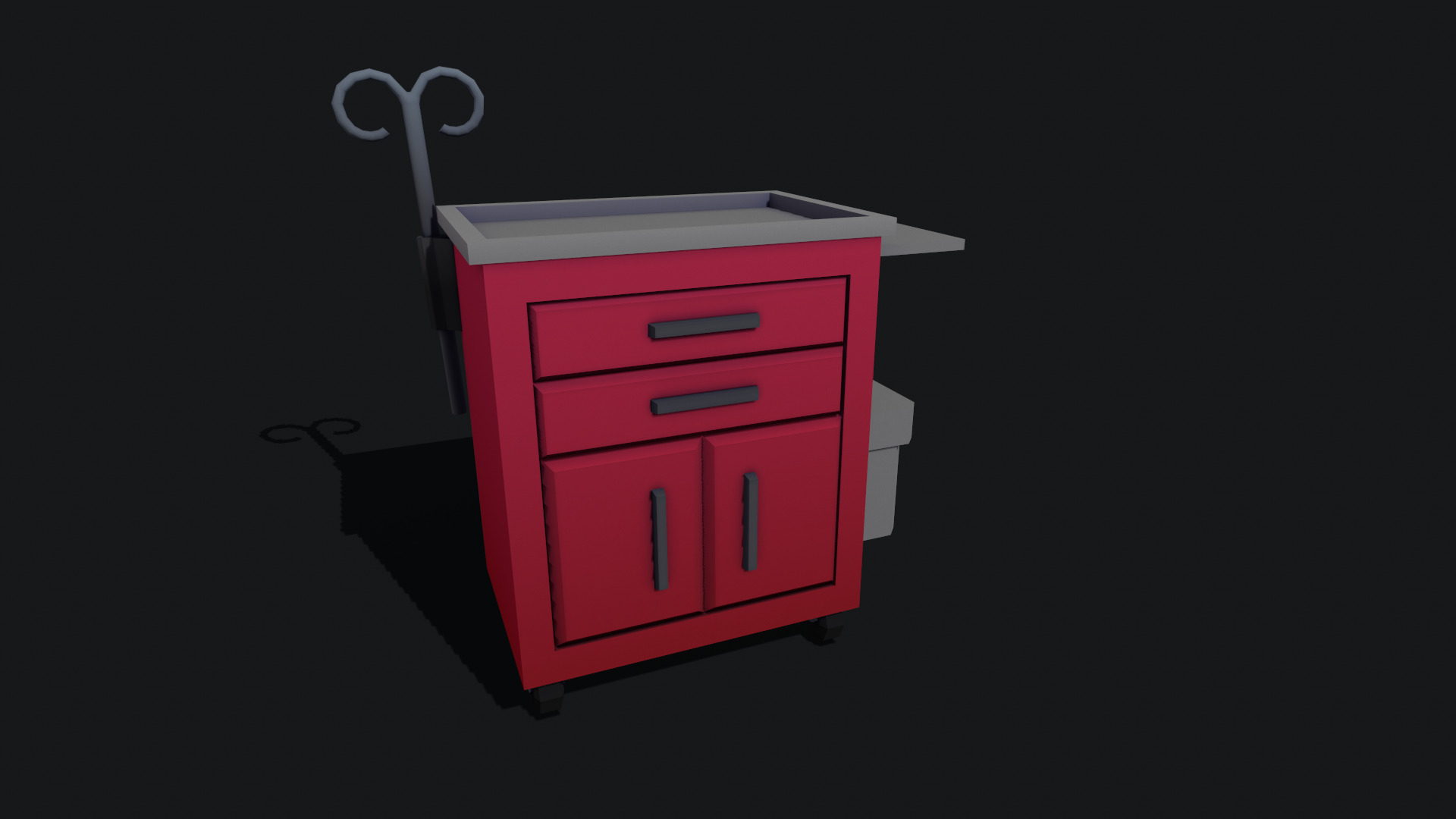 Low-Poly Medical Equipment Pack 3D model_9