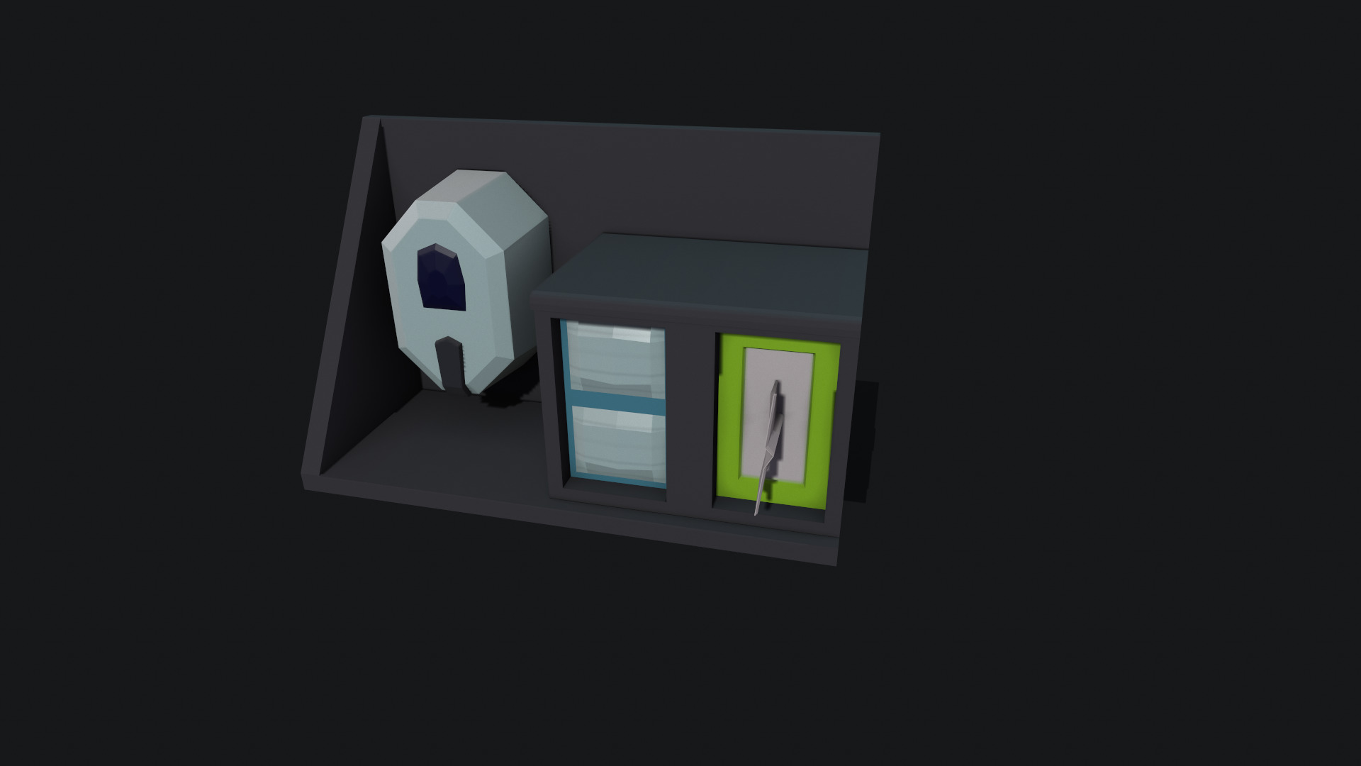 Low-Poly Medical Equipment Pack 3D model_21