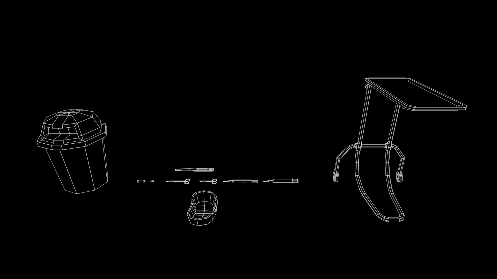 Low-Poly Medical Equipment Pack 3D model_16