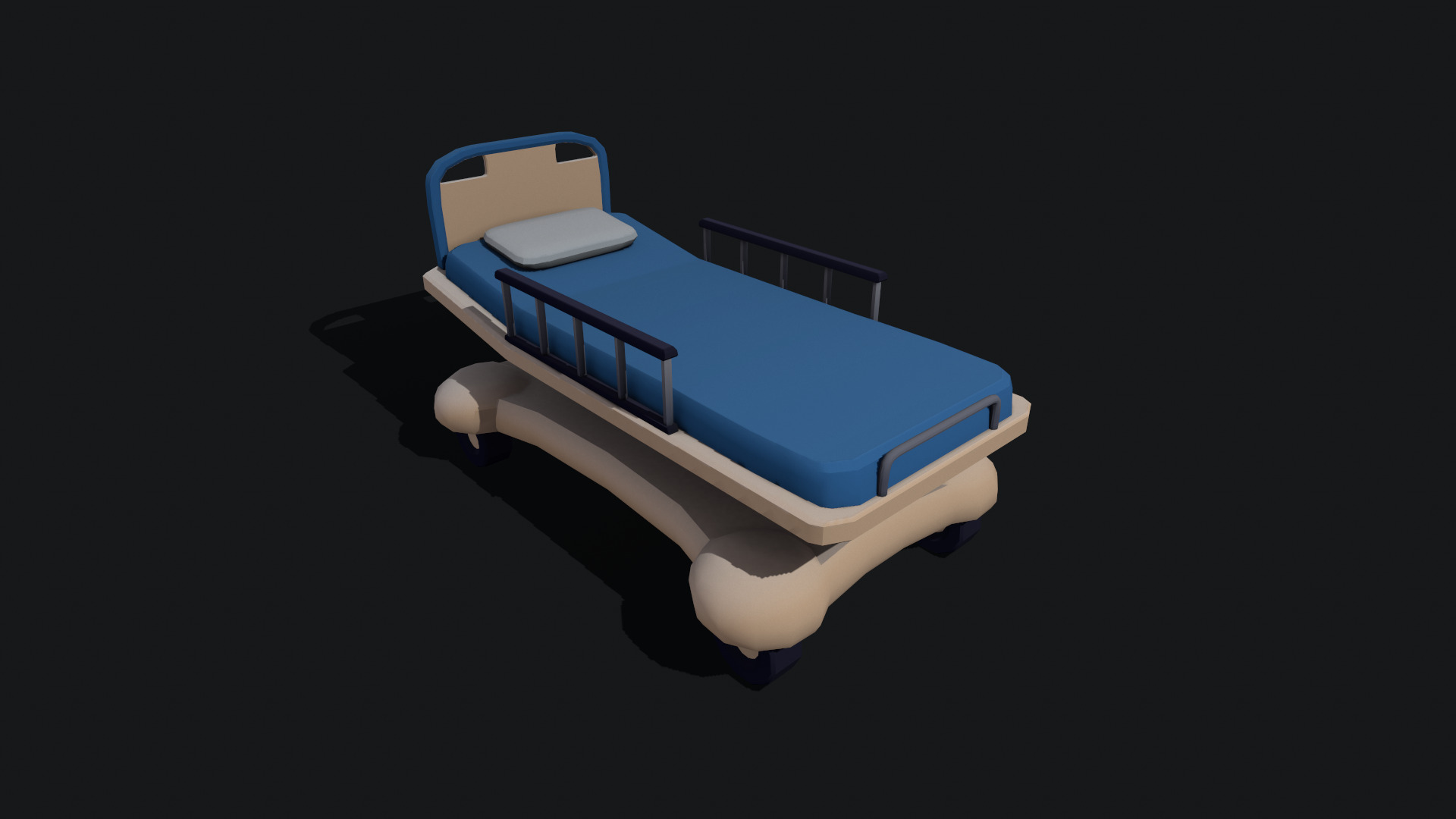 Low-Poly Medical Equipment Pack 3D model_3