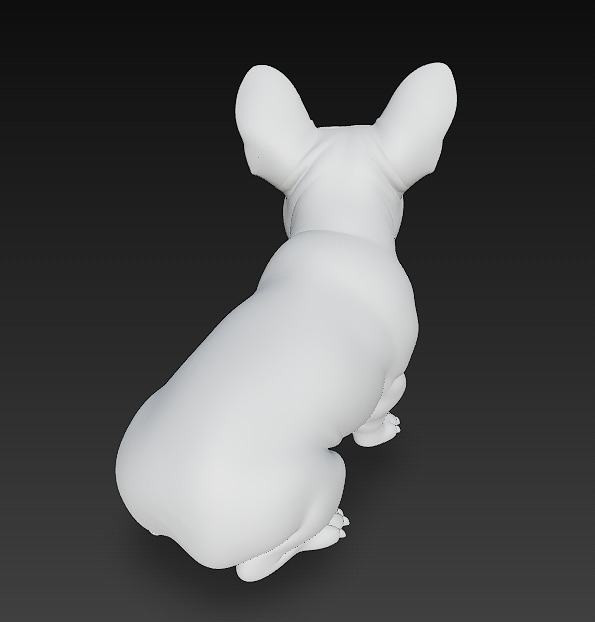 French Bulldog Brown Dog Realistic 3D Model - Low Poly Realistic Low-poly 3D model_15