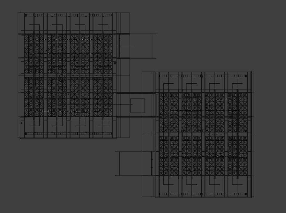 Car Park Low-poly 3D model_1