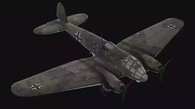 Heinkel He 111 Luftwaffe Germany Medium Bomber  WW2 War