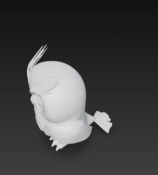 Owl Realistic 3D Model - Low Poly Realistic Low-poly 3D model_13