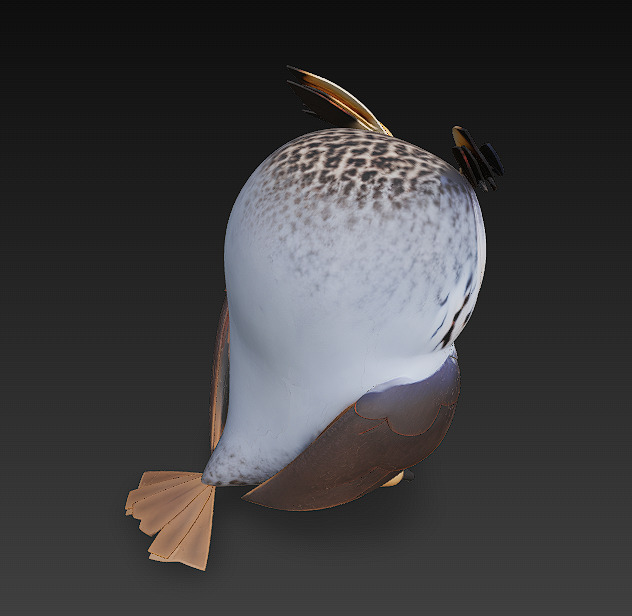 Owl Realistic 3D Model - Low Poly Realistic Low-poly 3D model_6