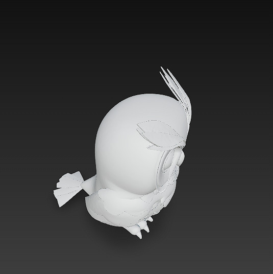 Owl Realistic 3D Model - Low Poly Realistic Low-poly 3D model_15