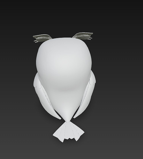 Owl Realistic 3D Model - Low Poly Realistic Low-poly 3D model_14