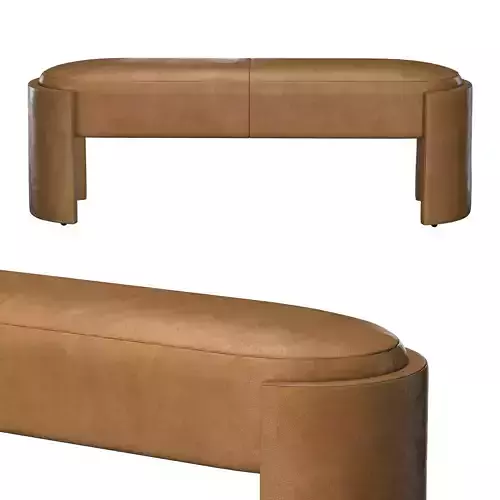 Micah Leather Bench