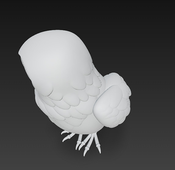 Owl Wild Realistic 3D Model - Low Poly Realistic Low-poly 3D model_13